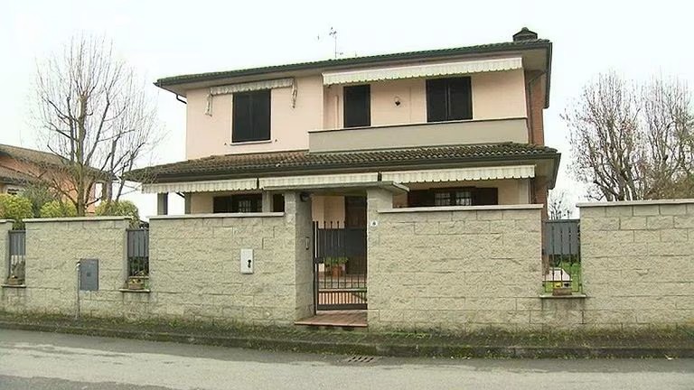 La scena del crimine nella villetta di via Pascoli a Garlasco